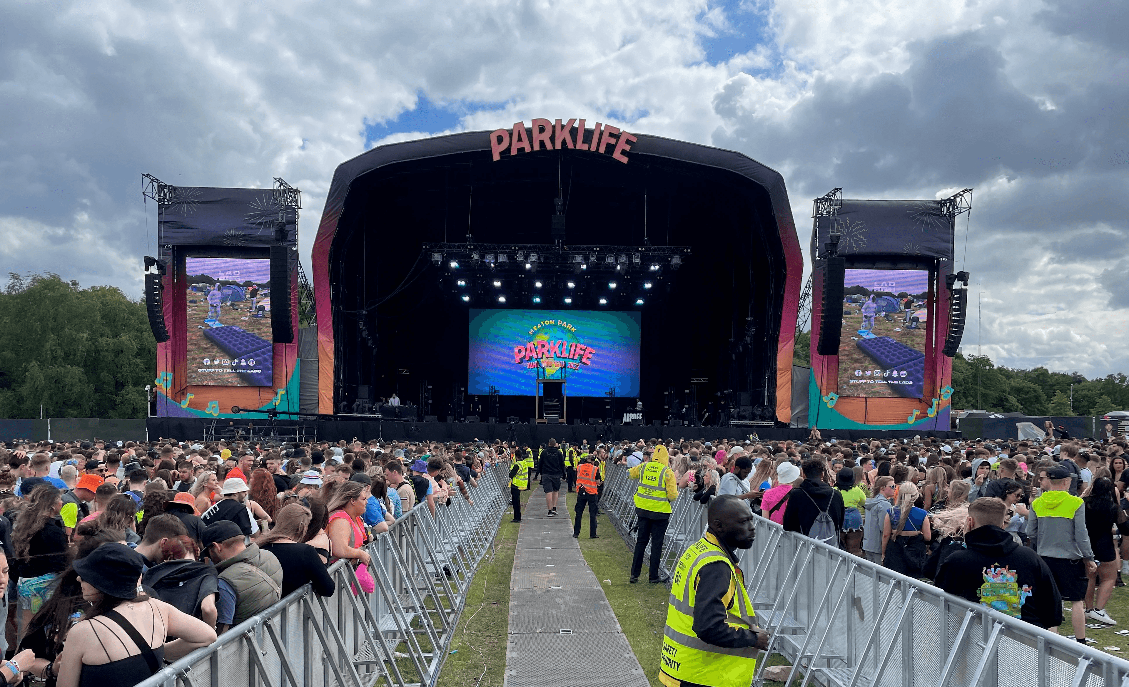 Crowds gathered at the Parklife music festival